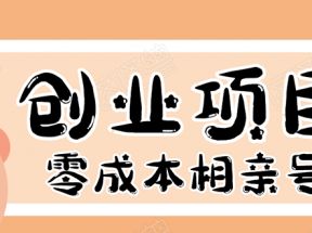 零成本创业项目年入30W：相亲号，从平台搭建到引流到后期开单