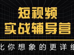 日入6万级别大佬教你做短视频实战：比你想象的更详细