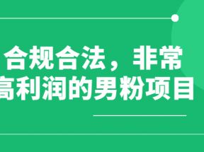 男粉项目2.0，搬运短视频赚钱，合法合规，非常高利润（价值398元）