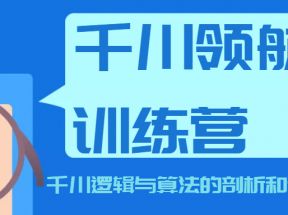 千川领航训练营，千川逻辑与算法的剖析和讲解