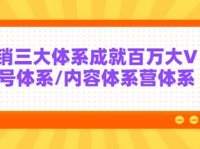 7天线上营销系统课第二十期，营销三大体系成就百万大V