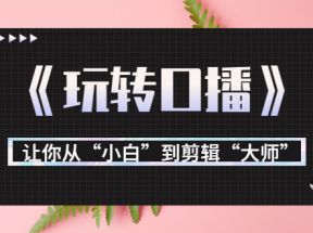 月营业额700万+大佬教您《玩转口播》让你从“小白”到剪辑“大师”