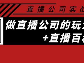 直播公司实战特训：做直播公司的玩法大全+直播百科全书