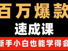 百万爆款速成课：用数据思维做爆款，小白也能从0-1打造百万播放视频