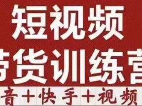 短视频带货特训营（第12期）抖音+快手+视频号：收益巨大，简单粗暴！