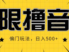 抖音直播无限撸音浪，简单可复制，偏门玩法，日入500+【视频教程】