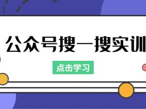 公众号搜一搜实训，收录与恢复收录、 排名优化黑科技，附送工具（价值998元）