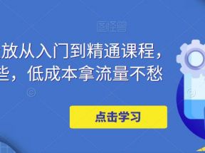 万相台投放·新手到精通课程，学会这些，低成本拿流量不愁