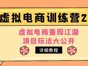 小红书虚拟电商训练营2.0，虚拟电商重现江湖，项目玩法大公开【详细教程】