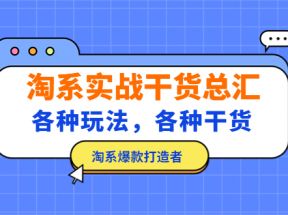 淘系实战干货总汇：各种玩法，各种干货，淘系爆款打造者