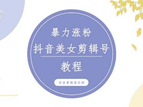 抖音快手暴力涨粉美女混剪视频教程 百分百过原创图片教程 附带违规申诉方法