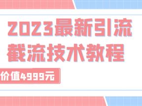 外面收费4999元的2023最新引流技术教程，包含多种渠道引流、截流方法（共29节课）