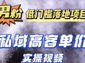 最新超耐造男粉项目实操教程，抖音快手引流到私域自动成交 单人单号日1000+