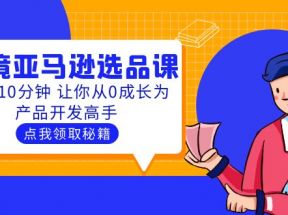 聪明人都在学的跨境亚马逊选品课：每天10分钟 让你从0成长为产品开发高手