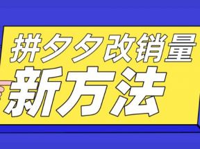 拼多多改销量新方法+卡高投产比操作方法+测图方法等