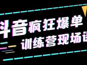 抖音短视频疯狂-爆单训练营现场课（新）直播带货+实战案例