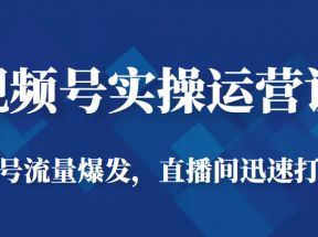 视频号实操运营课-起号流量爆发，直播间迅速打爆