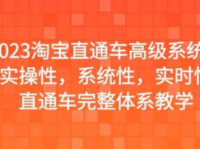 2023淘宝直通车高级系统课，实操性，系统性，实时性，直通车完整体系教学