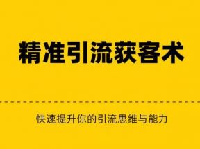 精准引流+私域营销+逆袭赚钱（三件套）快速提升你的赚钱认知与营销思维