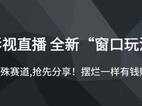 影视直播 全新“窗口玩法”，特殊赛道,抢先分享！摆烂一样有钱赚!