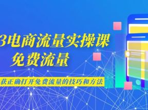 2023电商流量实操课-免费流量，学会可收获正确打开免费流量的技巧和方法