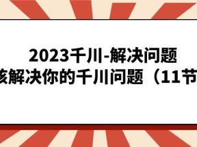 2023千川-解决问题，硬核解决你的千川问题（11节课）