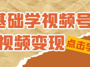 0基础学-视频号短视频变现：适合新人学习的短视频变现课（10节课）