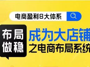 八大体系布局篇·布局做稳，成为大店的电商布局线上课