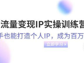 流量变现IP实操训练营：新手也能打造个人IP，成为百万 博主（46节课）