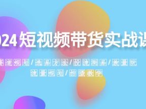 短视频带货实战课：赛道规划·选品方法·投流测品·放量玩法·流量规划  