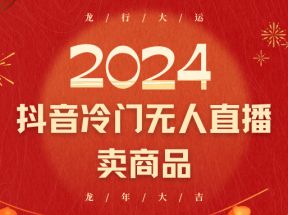 2024抖音冷门电商无人直播，流量大，转换高，日入2000+小白轻松上手