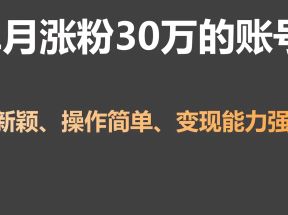 单月涨粉30万，带货收入20W，5分钟就能制作一个视频！