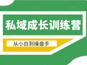 电商私域成长训练营，从小白到操盘手（价值999元）