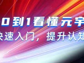 从0到1看懂元宇宙，快速入门，提升认知（15节视频课）