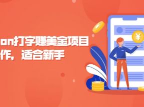 Amazon打字赚美金项目，简单操作，适合新手【视频课程】