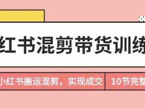 小红书混剪带货训练营，通过小红书搬运混剪实现成交（完结）