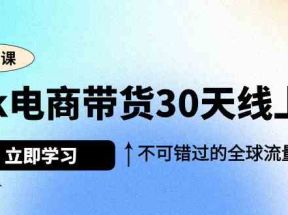 Tk电商带货30天线上课，不可错过的全球流量洼地（29节课）