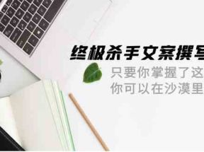 终极杀手文案撰写系统，只要你掌握了这些秘诀，你可以在沙漠里卖沙子（42节课）