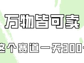 万物皆可卖，小红书这个赛道不容忽视，实操一天300！