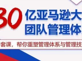 30亿亚马逊大卖团队管理体系，一套课帮你重塑管理体系与管理技巧