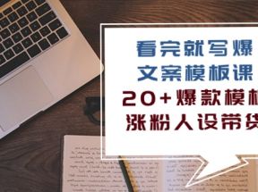 看完就写爆的文案模板课，20+爆款模板涨粉人设带货（11节课）