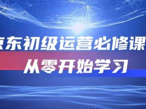 京东初级运营必修课程，从零开始学习（49节视频课程）