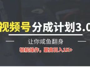 24年视频号冷门蓝海赛道，操作简单，单号收益可达四位数