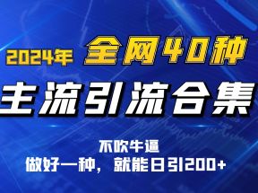 2024年全网40种暴力引流合计，做好一样就能日引100+