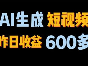 2024年终极副业！AI一键生成视频，每日只需一小时，教你如何轻松赚钱！