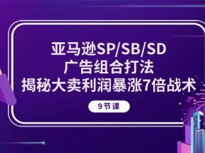 亚马逊SP/SB/SD广告组合打法，揭秘大卖利润暴涨7倍战术 (9节课)