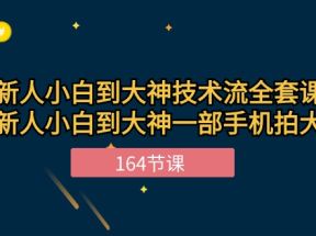 新手小白到大神技术流全套课程，新人小白到大神一部手机拍大片（164节）