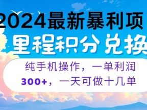 2024最新项目，冷门暴利，一单利润300+，每天可批量操作十几单