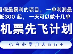 2024最新项目冷门暴利，整个暑假都是高爆发期，一单利润300+，每天可批量操作十几单