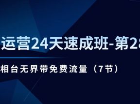 淘宝运营24天速成班第28期：最新万相台无界带免费流量（7节课）